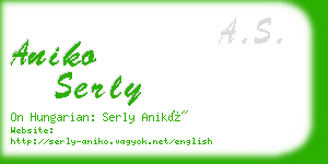 aniko serly business card